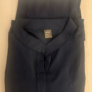 Navy Blue Scrub Top and Scrub Bottom